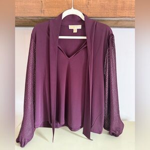 Michael Kors Neck-Tie Blouse